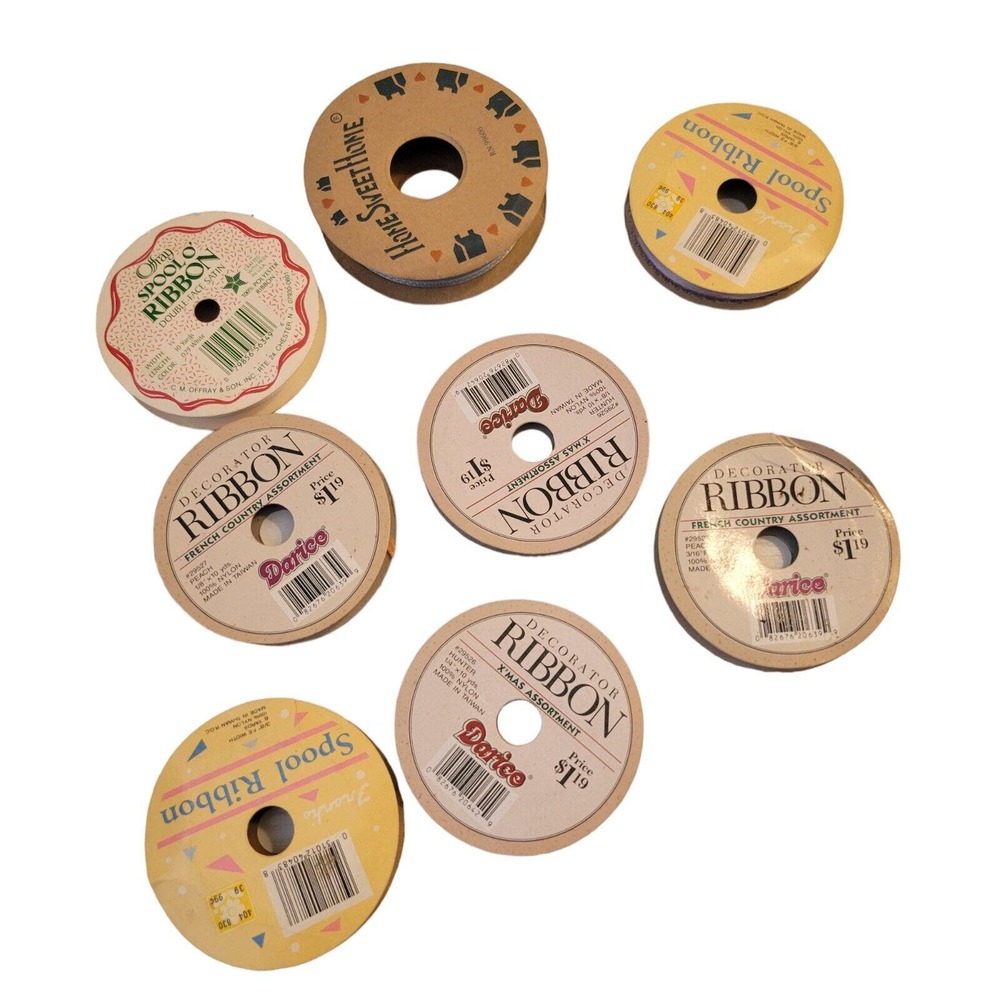 Vintage Decorative‎ Satin Spool Darice Offray Frank's Ribbon Various Sizes - Picture 2 of 4